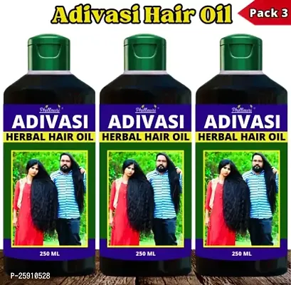 Adivasi Ayurvedic Herbal Faster Hair Growth  Long Hair  Oil 250 ml (Pack Of-3)