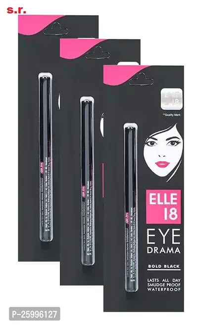 EllE 18 Eye Drama Kajal 24Hr Cover  Kajal Pack Of-3-thumb0