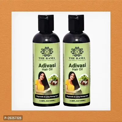 The Rama Adivasi Ayurvedic  Hair fall Control Hair Strong  Growth Hair Oil 100 ml (Combo -2)-thumb0