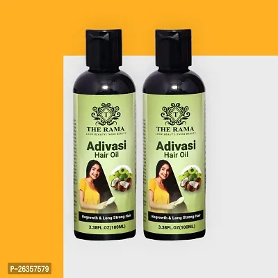 The Rama Adivasi 108 Ayurvedic  Hair  Control  Long Strong  Hair Growth Oil 100 ml (Combo -2)-thumb0