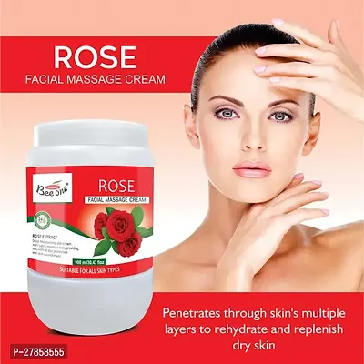 Bee One Rose Skin Care Facial Massage  Cream 900 ml-thumb0