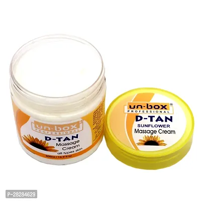 D-TAN  Sun Flower Face Massage Cream 500 ml-thumb0