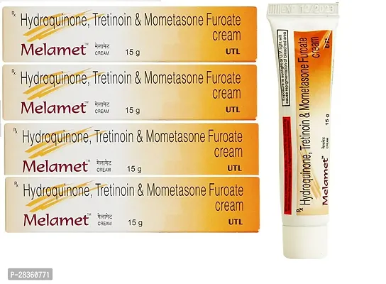 Melamet Natural Mometasone Skin Face Crean 15 gm (Pack Of-4)