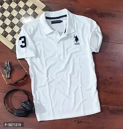 Mens Solid Classy Polo T-shirt
