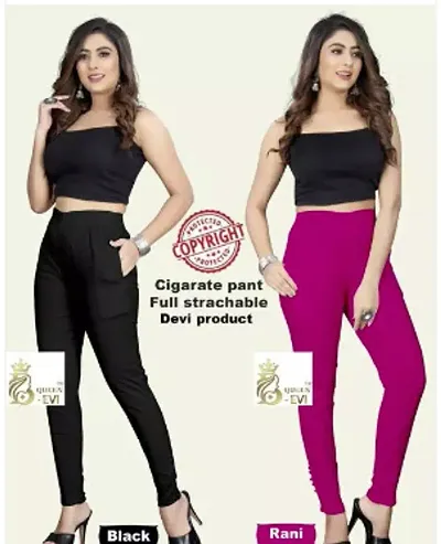 Stylish Cigar Potli Pant Jeggings For Women Pack Of 2