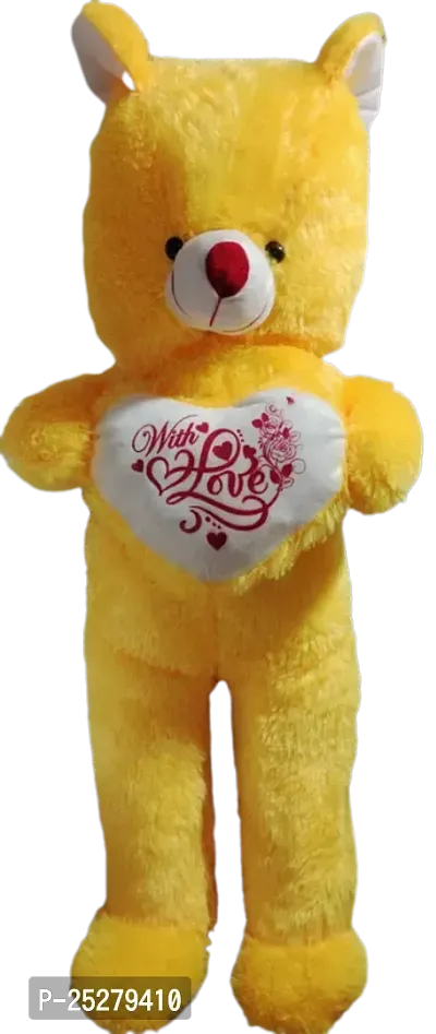 Beautiful Yellow Cotton Teddy Bears Soft Toy For Baby And Kids