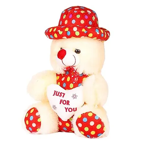 Fclues Red Heart Cap Teddy Bear Soft Toys for Baby Girl and Boy Toy Gifts17 Inch