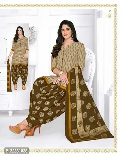 Stylish Cotton Dress Material with Dupatta-thumb0