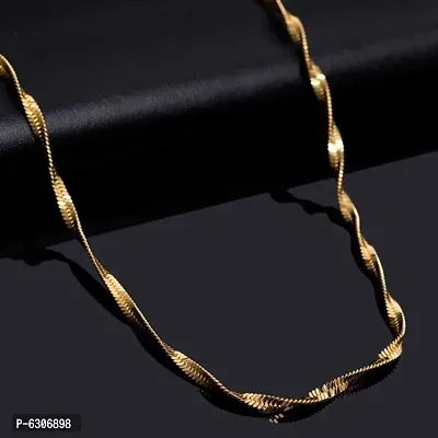 Stylish Alloy Golden Alloy Chain For Women And Men-thumb2