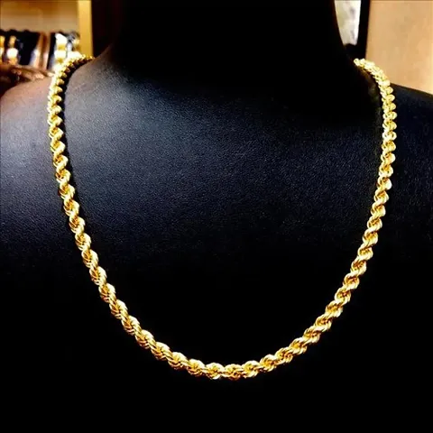 Designer Golden Alloy Antique Chain