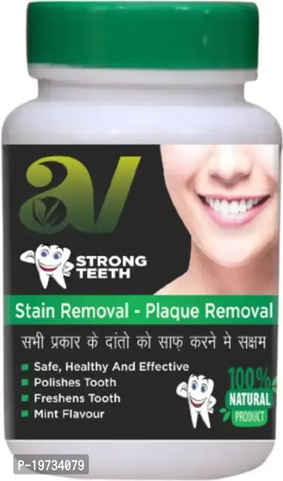 Teeth Whitening Powder | Enamel Safe  Effective Teeth Whitener Solution| Stain Removal and Triple Mint Formula For Long Lasting Freshness | Teeth Cleaning Dental Kit For All Teeth Types-thumb0
