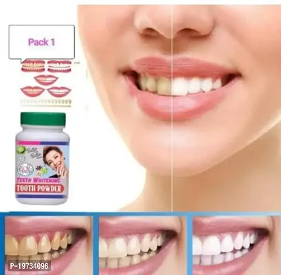 Teeth Whitening Powder | Enamel Safe  Effective Teeth Whitener Solution| Stain Removal and Triple Mint Formula For Long Lasting Freshness | Teeth Cleaning Dental Kit For All Teeth Types