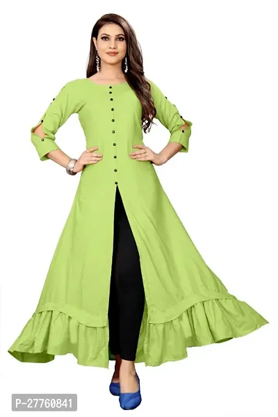 Trendy Rayon Kurtis For Women-thumb0