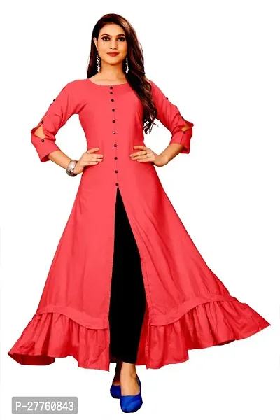 Trendy Rayon Kurtis For Women-thumb0