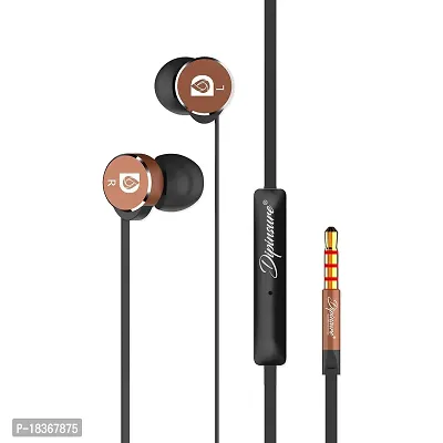 Dipinsure Concert Wired Earphones in-Ear Deep Bass Stereo Headphones with mic (Tangle Free Cable)