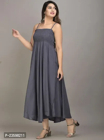 Women Grey Gown from Make My Cloth (Medium)-thumb5
