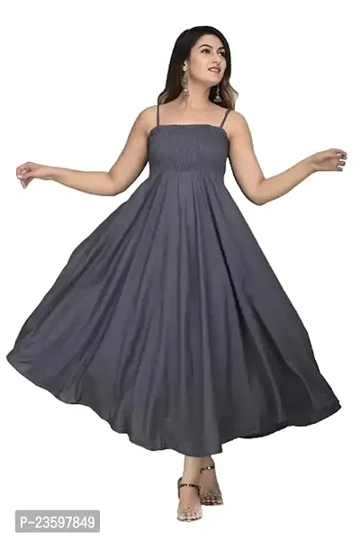 Women's Grey Gown from Make My Cloth (Small)