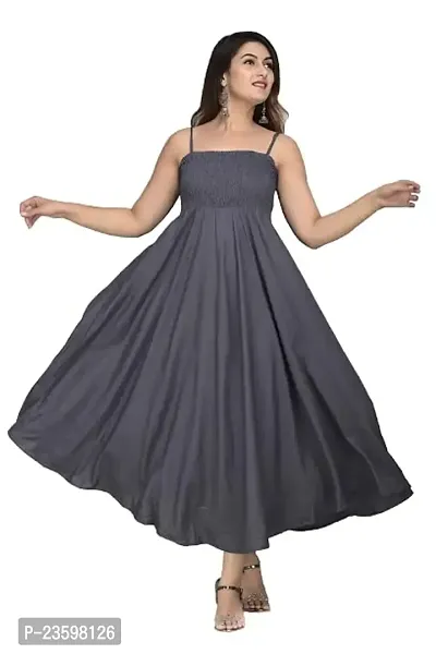 Women's Grey Gown from Make My Cloth (X-Large)