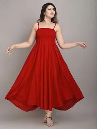 Women RED Gown from Make My Cloth (Large)-thumb2