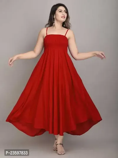 Women RED Gown from Make My Cloth (Large)-thumb3