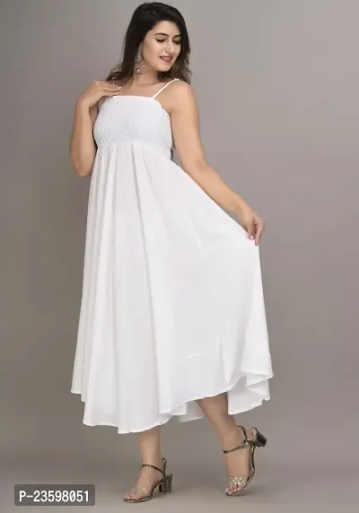 Women's White Gown from Make My Cloth (Small)-thumb3