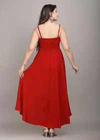 Women RED Gown from Make My Cloth (Large)-thumb1