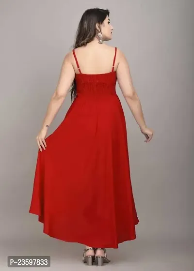 Women RED Gown from Make My Cloth (Large)-thumb2