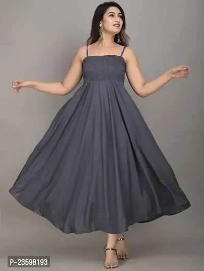 Women Grey Gown from Make My Cloth (Small)-thumb4