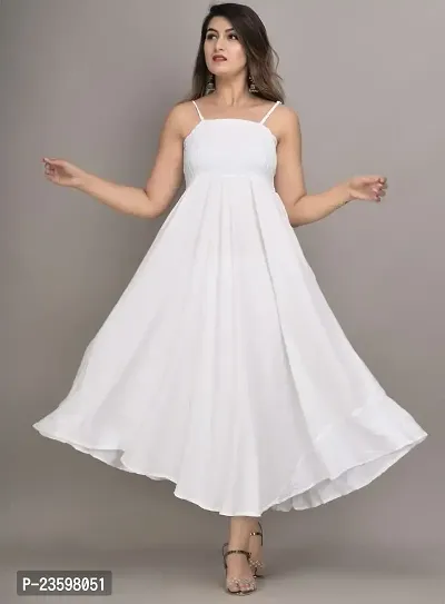 Women's White Gown from Make My Cloth (Small)-thumb2