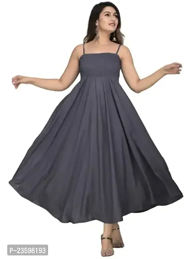 Women Grey Gown from Make My Cloth (Small)