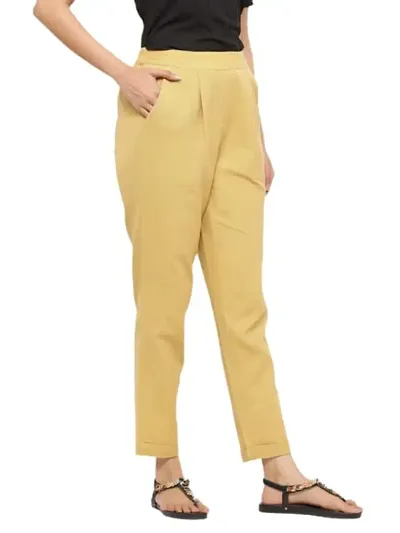 Women's Pleat-Front Pants from Make My Cloth