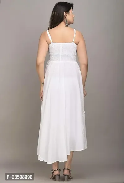 Women's White Gown from Make My Cloth (XX-Large)-thumb4
