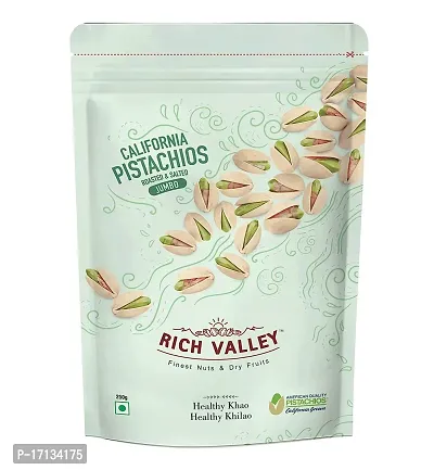 Rich Valley California Pistachio - Roasted  Salted (Jumbo), 250g Pouch