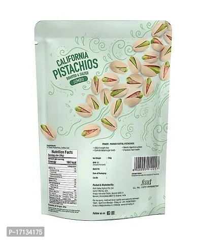 Rich Valley California Pistachio - Roasted  Salted (Jumbo), 250g Pouch-thumb3