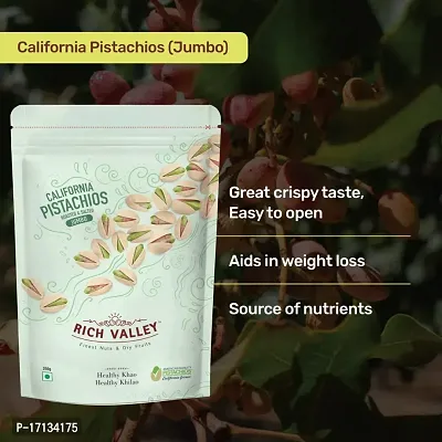 Rich Valley California Pistachio - Roasted  Salted (Jumbo), 250g Pouch-thumb4