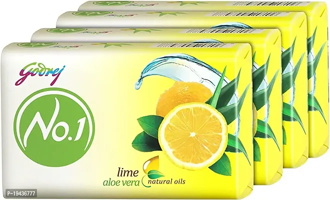 Godrej No.1 Lime  Aloe Vera Soap - Pack of 4 ( 500Gm)-thumb0