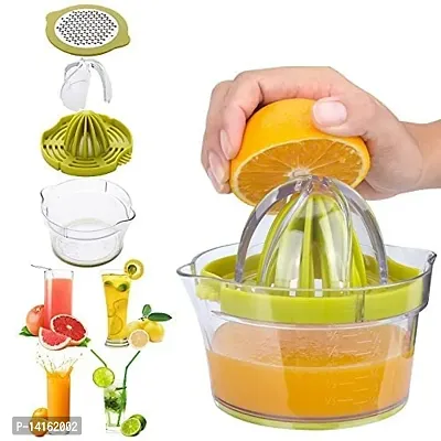 Sturdy Manual Juicer 4 In 1 Multifunctional Lemon Squeezer Orange Citrus Juicer With -in Measuring Cup Vegetable Fruit Hand Juicer