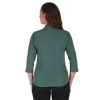 Miranga Formal Women and Girls 3/4 Sleeves Shirts (MIR_41_14AFFGR_14RED_Small_Affem Green and Red_Pack of 2)-thumb1