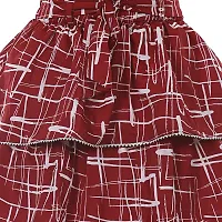 Miranga Girls Knee Length Skirt Crepe Fabric Pack of 2-thumb4