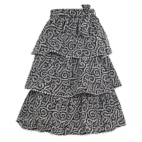 Miranga Girls Knee Length Skirt Crepe Fabric Pack of 2-thumb4