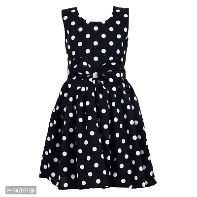 Giggles Creations Baby Girl's Dress (GiGG-25-Black-1-2YEARS_Black, White _18 Months-24 Months)