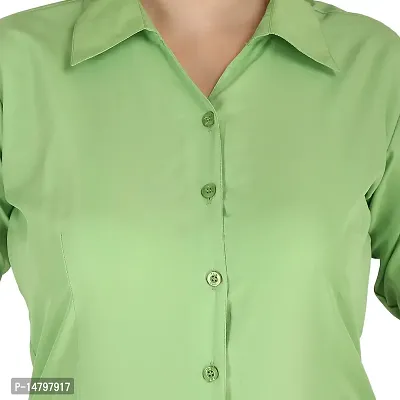 Miranga Formal Women and Girls 3/4 Sleeves Shirts (MIR_41_14AFFGR_14MAR_Small_Affem Green and Maroon_Pack of 2)-thumb3