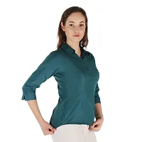 Miranga Formal Women and Girls 3/4 Sleeves Shirts (MIR_41_14AFFGR_14PUR_Small_Affem Green and Purple_Pack of 2)-thumb4