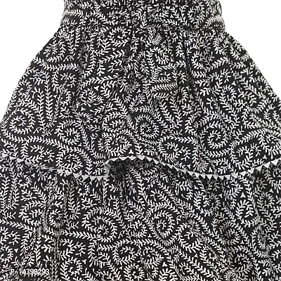 Miranga Girls Knee Length Skirt Crepe Fabric Pack of 2-thumb5