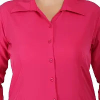 Miranga Formal Women and Girls 3/4 Sleeves Shirts (MIR_41_14AFFGR_14RANI_Small_Affem Green and Rani_Pack of 2)-thumb2