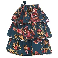 Miranga Girls Knee Length Skirt Crepe Fabric Pack of 2-thumb4