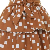 Miranga Girls Knee Length Skirt Crepe Fabric Pack of 2-thumb4