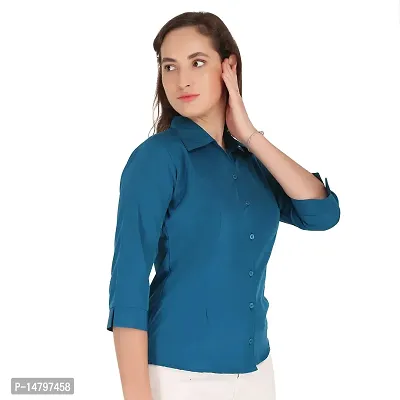 Miranga Formal Women and Girls 3/4 Sleeves Shirts (MIR_41_14FIRO_14RANI_X-Large_Firoji and Rani_Pack of 2)-thumb5