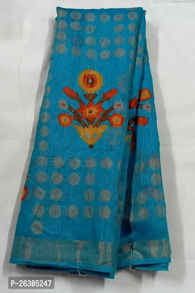 Stylish Brasso Woven Design Festivewear Saree with Blouse piece For Women-thumb0