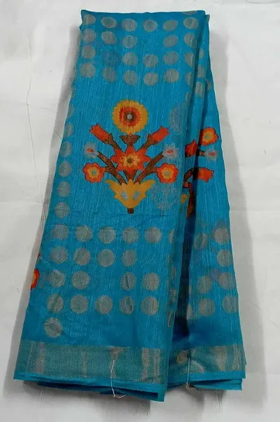Best Selling Brasso Saree with Blouse piece 